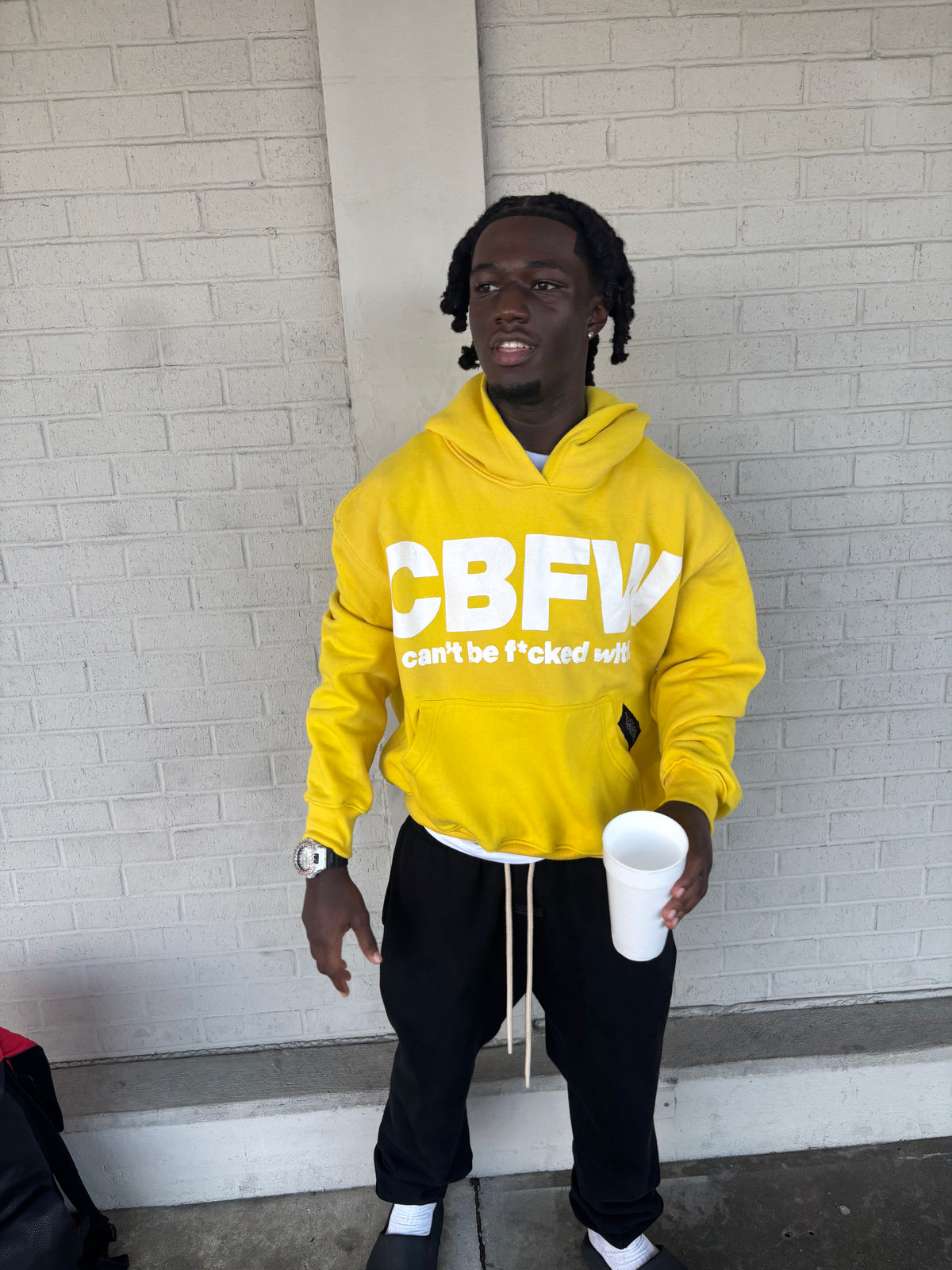 Racks Galore “CBFW” Hoodie Yellow