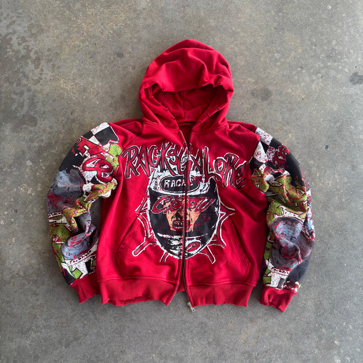 Racks Galore “RACER” Zip-up Red