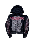Racks Galore “Dead Presidents” Zip-Up Hoodie Red