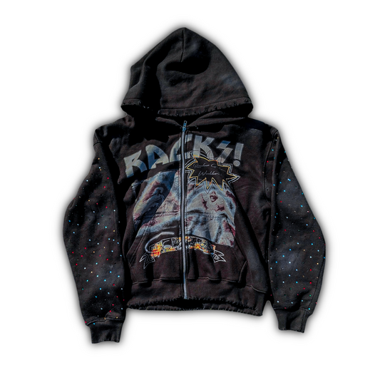 Racks Galore "Racks!" Zip-Up Hoodie Black
